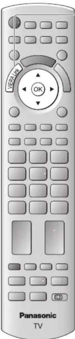 PANASONIC Viera TX-L32DT30Y - Menüsteuerung eines angeschlossenen Gerätes über die VIERA-Fernbedienung [VIERA Link Einstellungen] - 1