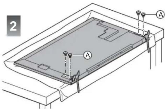 PANASONIC Viera TX-55CXW704 - ■ Montaggio del piedistallo - 2