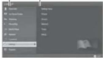 PANASONIC Viera TX-55CXW704 - Selezionare la categoria e l'opzione - 2