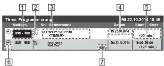 PANASONIC Viera TX-55CXW704 - Timer-Programmierung - 8