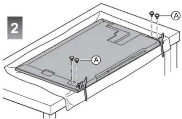 PANASONIC Viera TX-55CXW704 - ■ Zusammenbau des Standfußes - 2