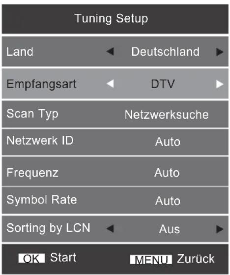 ORION CLB22B161S - OK drücken. Die Sendersuche startet. - 2