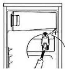 PKM KS95.4A++T2 - Changing of the freezer compartment door - 1
