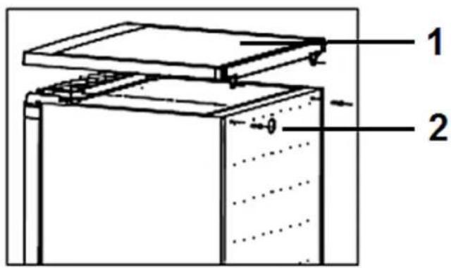 PKM KS165 - CHANGE OF THE HINGE POSITION: - 1