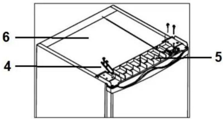 PKM KS165 - CHANGE OF THE HINGE POSITION: - 6