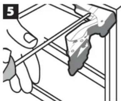 PKM KS117.4A+UB - Change of the hinge position (fig. 5/1-9) - 5