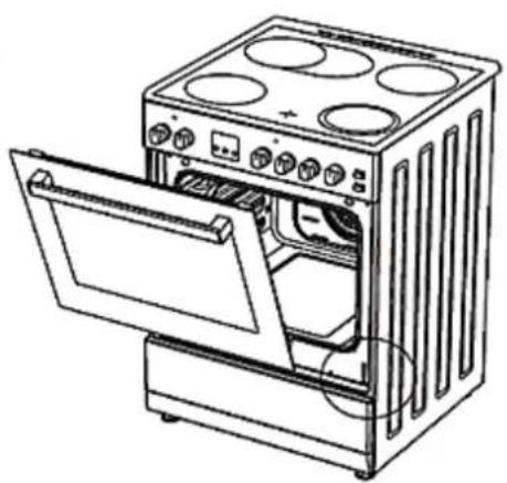 PKM EH4-60 GK6-2KB - Removing of the oven door. - 2