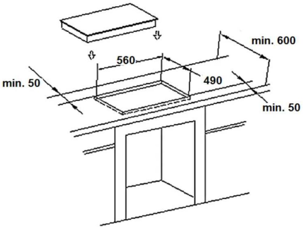 PKM BIC4-I GK IX-2 - Installation of the hob - 2
