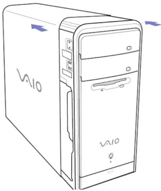 SONY Vaio PCV-RS346 - Öffnen des Geräts - 1