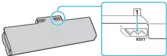 SONY Vaio VGN-AW41ZF - Installing/Removing the Battery Pack - 1