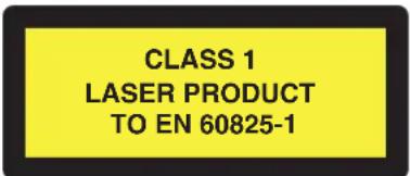 KLASSE 1 LASERPRODUKT GEMÄSS EN 60825-1