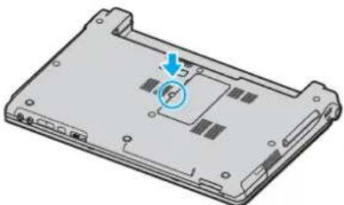 SONY Vaio VGN-TX2XP - Entfernen und Installieren eines Speichermoduls - 1
