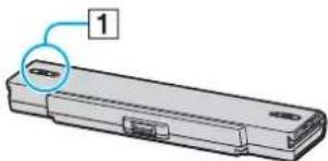 SONY Vaio VGN-FS195XP - Installing the battery pack - 1