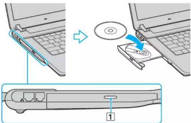 SONY Vaio VGN-FS195XP - Using the optical disc drive - 1