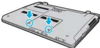 SONY Vaio VGN-SR57S - Entfernen und Installieren eines Speichermoduls - 1