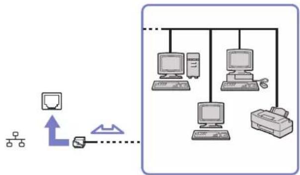 SONY Vaio VGN-A217M - Connecting to a network (LAN) - 1