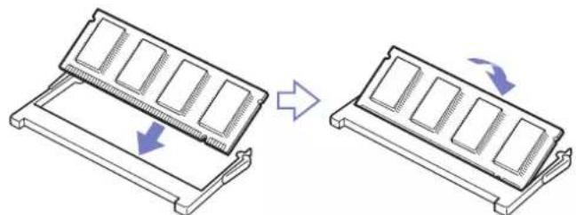 SONY Vaio VGN-A217M - Removing and installing a memory module - 10