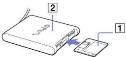 SONY Vaio VGN-A217M - Inserting a floppy disk - 1