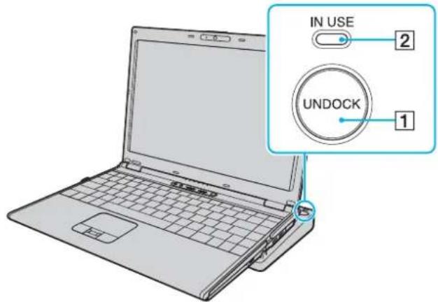 SONY Vaio VGN-SZ71MN - Disconnecting Your Computer from the Docking Station - 1