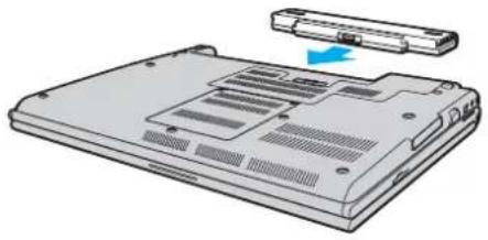 SONY Vaio VGN-SZ71MN - Installing the Battery Pack - 2