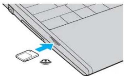 SONY Vaio VGN-SZ71MN - Inserting a Memory Stick Media - 2