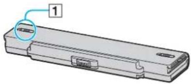 SONY Vaio VGN-SZ71MN - Installing the Battery Pack - 1