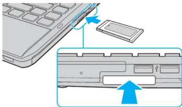 SONY Vaio VPCS12C5E - To insert an ExpressCard module - 1