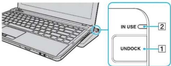 SONY Vaio VPCS12C5E - Disconnecting Your Computer from the Docking Station - 1