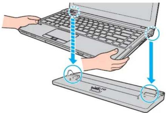 SONY Vaio VPCS12C5E - Attaching Your Computer to the Docking Station - 3