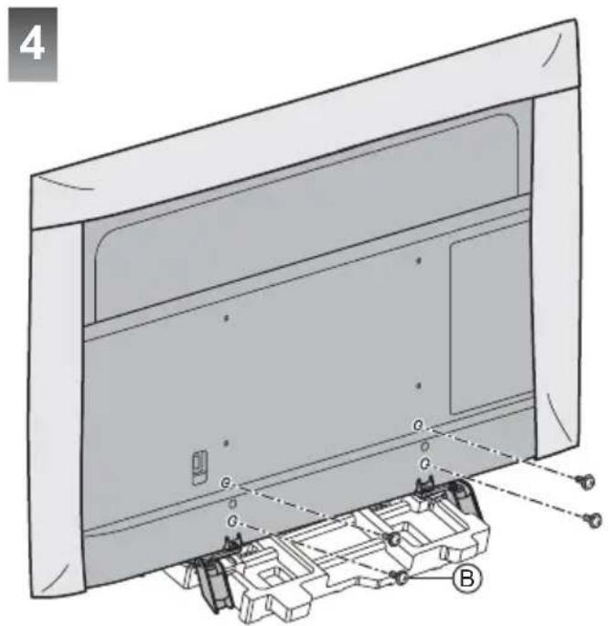PANASONIC TX-50GXW704 - Montaggio del piedistallo - 2