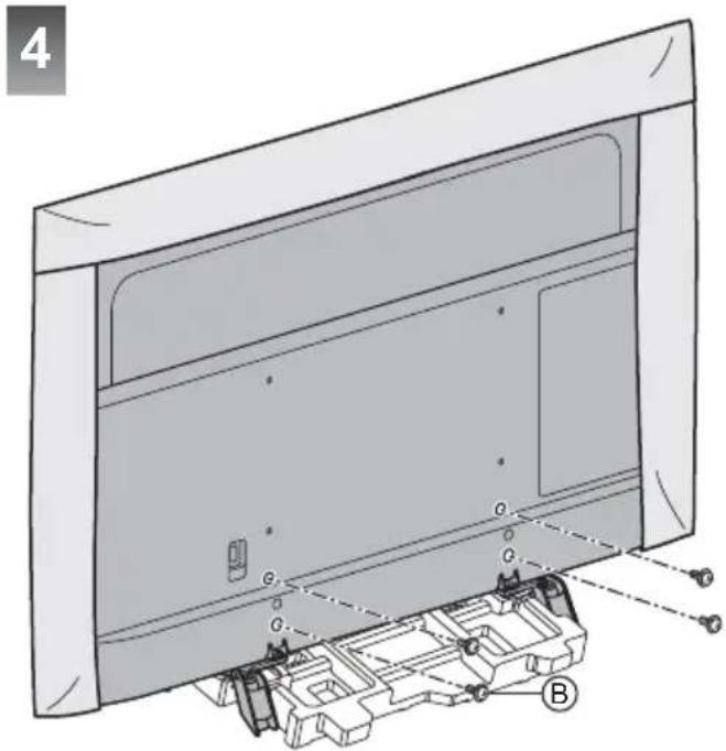 PANASONIC TX-50GXW704 - Zusammenbau des Standfußes - 2