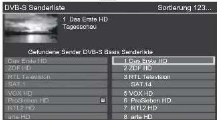 PANASONIC TX-32ESF607 - Auswahl eines Senders, um ihn zu bearbeiten - 1
