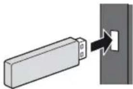 PANASONIC TX-32ESF607 - ■ Zum Einsetzen oder Entnehmen des USB-Flash-Speichers - 1