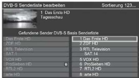 PANASONIC TX-65GXF887 - ■ DVB-Sender bearbeiten - 2