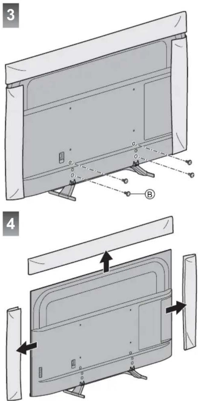 PANASONIC TX-65GXF887 - Montaggio del piedistallo - 2