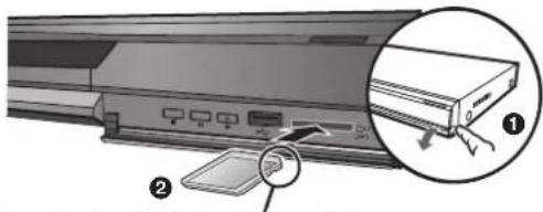PANASONIC DMP-BD60EG - Inserimento o rimozione di un supporto - 2