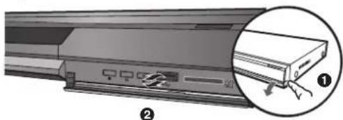 PANASONIC DMP-BD60EG - Inserción o extracción de un dispositivo USB - 1
