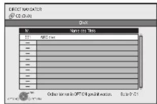 PANASONIC DMP-BD60EG - ② Drücken Sie [▲, ▼], um den Titel auszuwählen, und drücken Sie dann [OK]. - 1