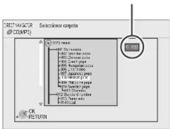PANASONIC DMP-BD60EG - MP3 Reproducir una pista en otra carpeta - 1