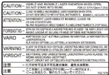 CAUTION - VISIBLE AND INVERIBLE L'ASER RADIATION WHEN OPEN, DO NOT STARE INTO BEAM. FDA 21 CFR/Class II (IIa) - CLASS INVERIBLE AND INVERIBLE RASER RADIATION WHEN OPEN, DO NOT VIEW DIRECTLY WITH OPTICAL INSTRUMENTS. E50835.1, AUCCLASS 1M ATTENTION - RAYONNEMENT LÆSER VIRBLE ET INVERIBLE CLASSE 1M, EN CAS D'OUVERTURE. NE PÅS EN EXTRIMENT ET LADE INSTRUMENTS D'OPTIQUE. FORSIGTIG - SYNJOG DO OSYNJOG RASERTRAUING KLASSE 1M, NAR LAGET ER ABRINT. UNDSAT SI SE LIES A MED OPTISKE INSTRUMENTER. VARO - AVARTRESSA OLET ALTTINA LUOKAN IM NÄKYVAA JA NÄKYNATONTYA LÄSERÄTEVA. ALÄ KÄTSIC OPTISSILA LAITTEBILLA SUORAAN SÄTBESEN. VARNING - CLASS STMYLIS OCHOSYNLE RASERSTRAUNG NAR DONNA DEL AR OPPAND EKTREK EI STRUKTIE DEK GENOM OPTIKT INSTRUMENT. VORSICHT - SICHTBARE UND INSUCHTBARE RASERSTRAUNLVUNG KLASSE 1M, WENN ABDECKUNG GEOFFNET. NICTION DIREKT IM NOTISCHIN INSTRUMENTEN BETRACHTEL. 注意 - 打开时有可见及不可见激光镜辐射，避免光束辐射。 注意 - ここを図く可視にひらめレーザーで出きます。 VOLIVI99