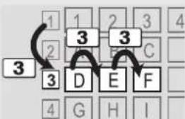 1 1 2 3 4 2 3 3 C 3 D E F 4 G H I