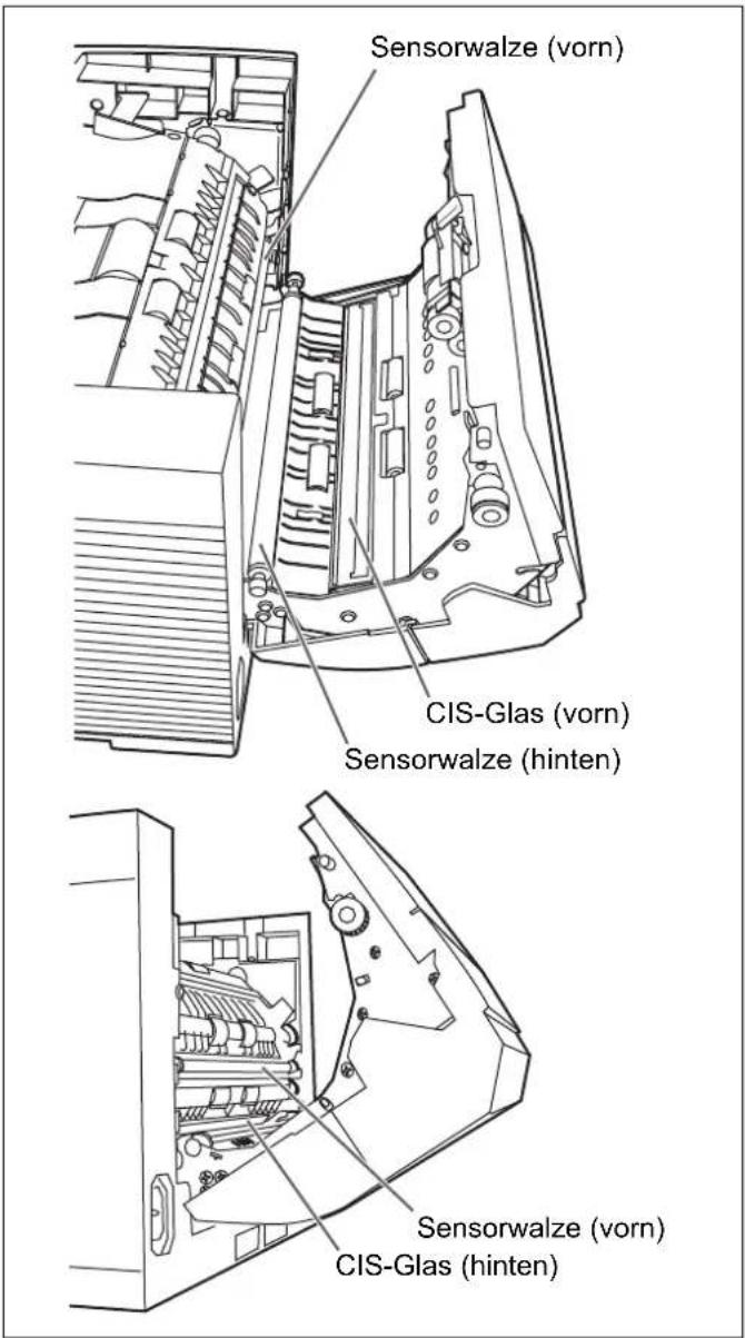 PANASONIC KV-S2028C - ■ Reinigen der CIS-Glasflächen und Sensorwalzen - 3