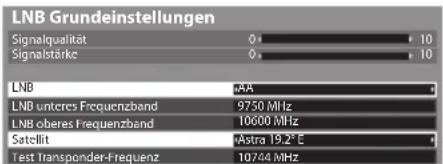 PANASONIC Viera TX-P50GT30J - Stellen Sie [LNB] und [Satellit] ein - 1
