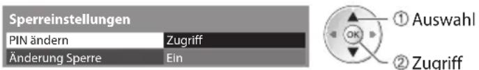 PANASONIC Viera TX-P50GT30J - Wählen Sie [PIN ändern] - 1