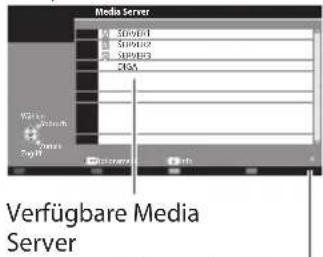 PANASONIC Viera TX-P50GT30J - Wählen Sie einen der Media Server, auf den Sie zugreifen möchten. - 1