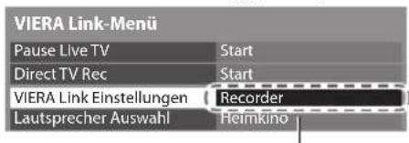 PANASONIC Viera TX-P50GT30J - Wählen Sie das Gerät, auf das zugegriffen werden soll. - 1