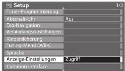 PANASONIC Viera TX-P50C3J - Wählen Sie [Anzeige-Einstellungen] - 1