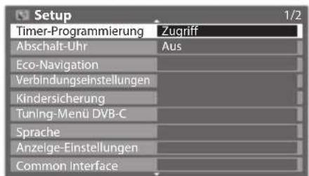 PANASONIC Viera TX-P50C3J - Wählen Sie [Timer-Programmierung] - 1