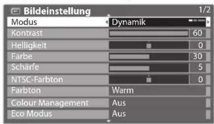 PANASONIC Viera TX-P50C3J - Wählen Sie den gewünschten Eintrag. - 1