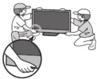 PANASONIC Viera TX-P50C3J - Setzen Sie den Bildschirm keiner starken äußeren Einwirkung oder Erschütterung aus - 1
